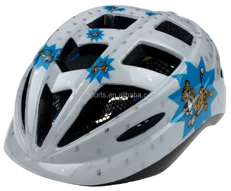 Shengtao 고품질 ST500 18 통풍구 만화 패턴 균형 자전거 머리 보호 어린이 헬멧